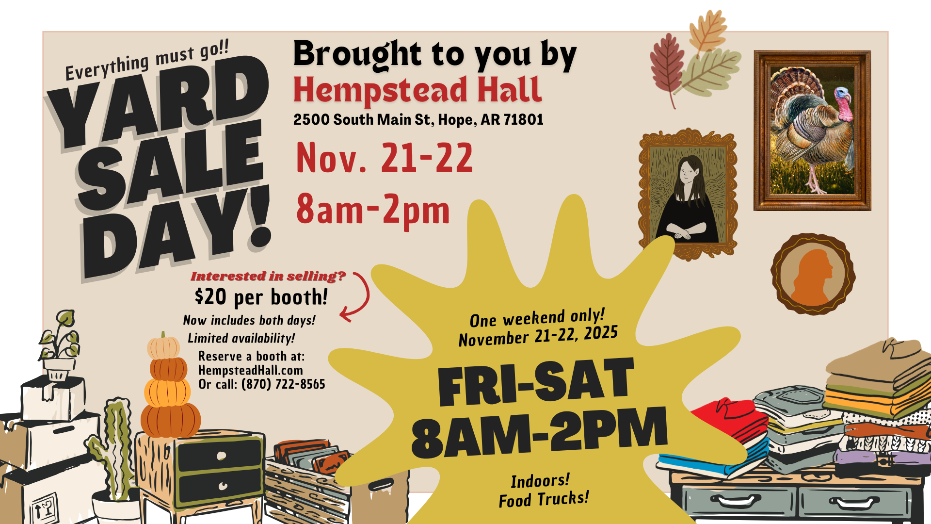 Indoor Yard Sale Weekend